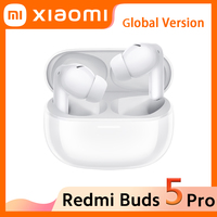 Global Version Xiaomi Redmi Buds 5 Pro 52dB 4kHz AI Noise Cancellation Bluetooth 5.3 Earphone 49ms Low Latency True Wireless