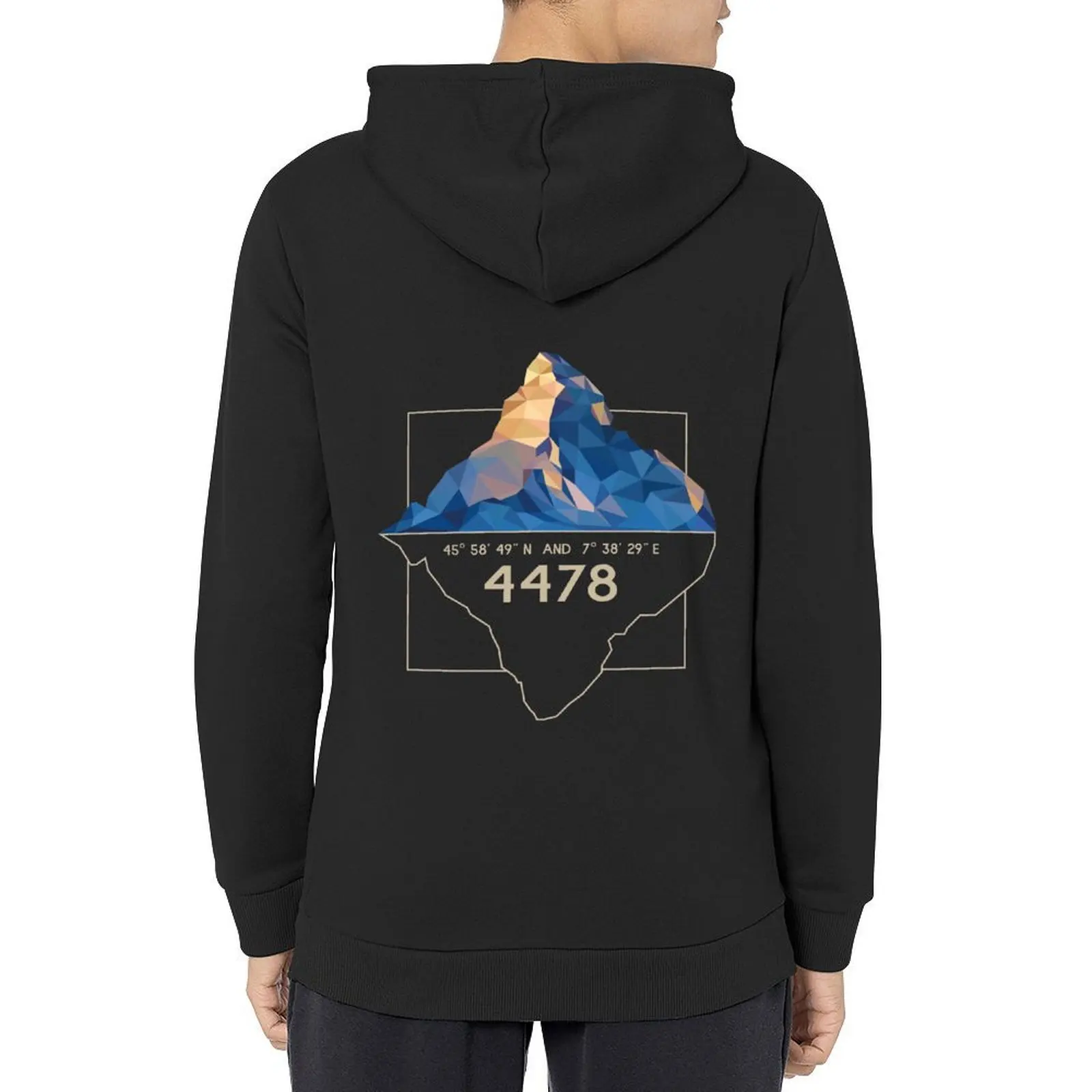 Matterhorn 4478 Zermatt Wallis Valais Suiza Alpes montañero montañero Sudadera con capucha ropa para hombre Sudadera con capucha gráfica