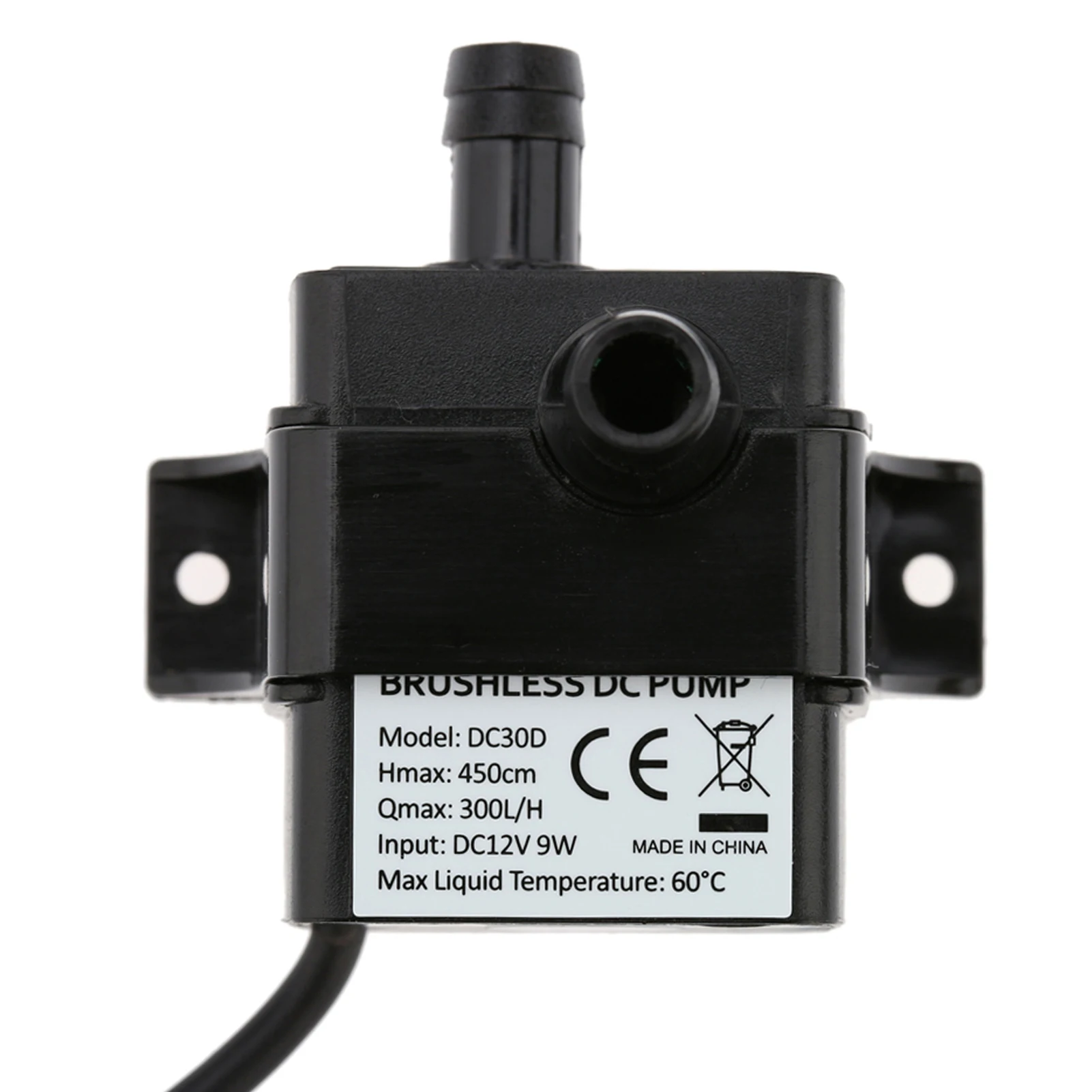 

Бесщеточный Водяной масляный мини-насос, 12 В постоянного тока, 9 Вт, Водонепроницаемый погружной фонтан, брикет 450 л/ч, подъем см