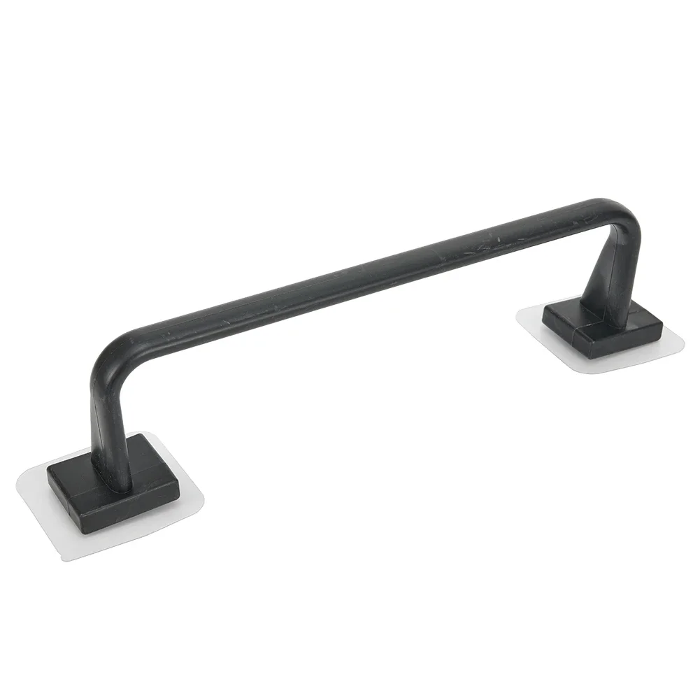 Bathroom Hardware Set Accessories Matt Black Shelf Robe Hook Hanger Towel Rail Bar Rack Tissue Paper Holder PP 26.5cm