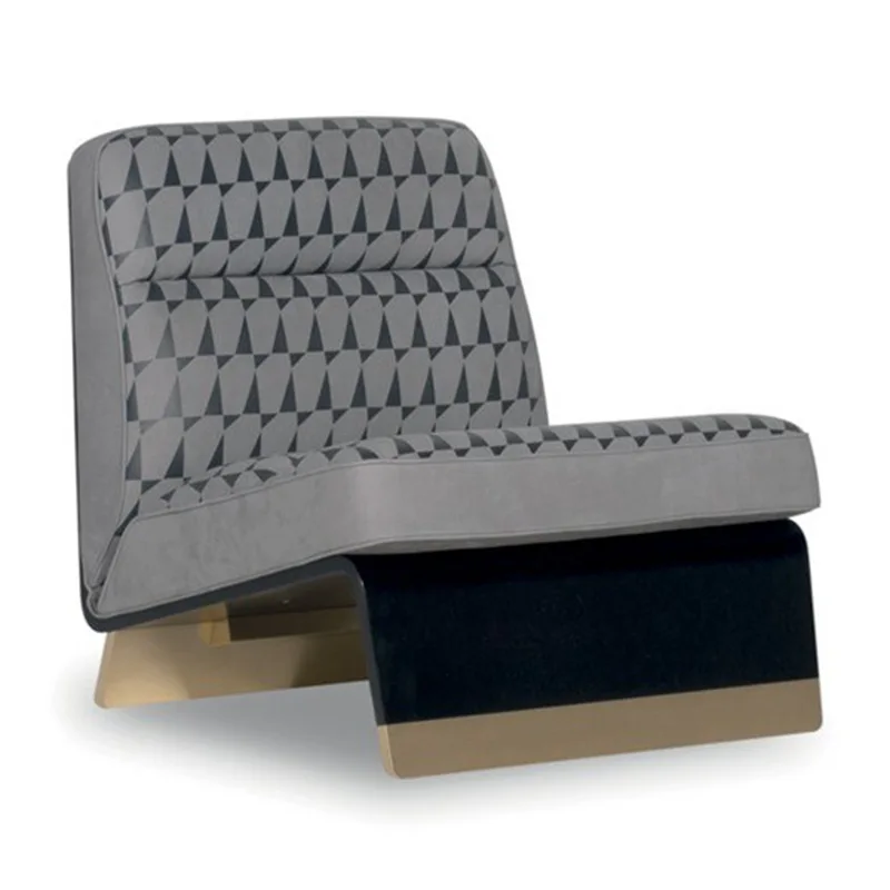 

Sofa chair simple modern upholstery office reception room living room sofa chair metal foot combination set