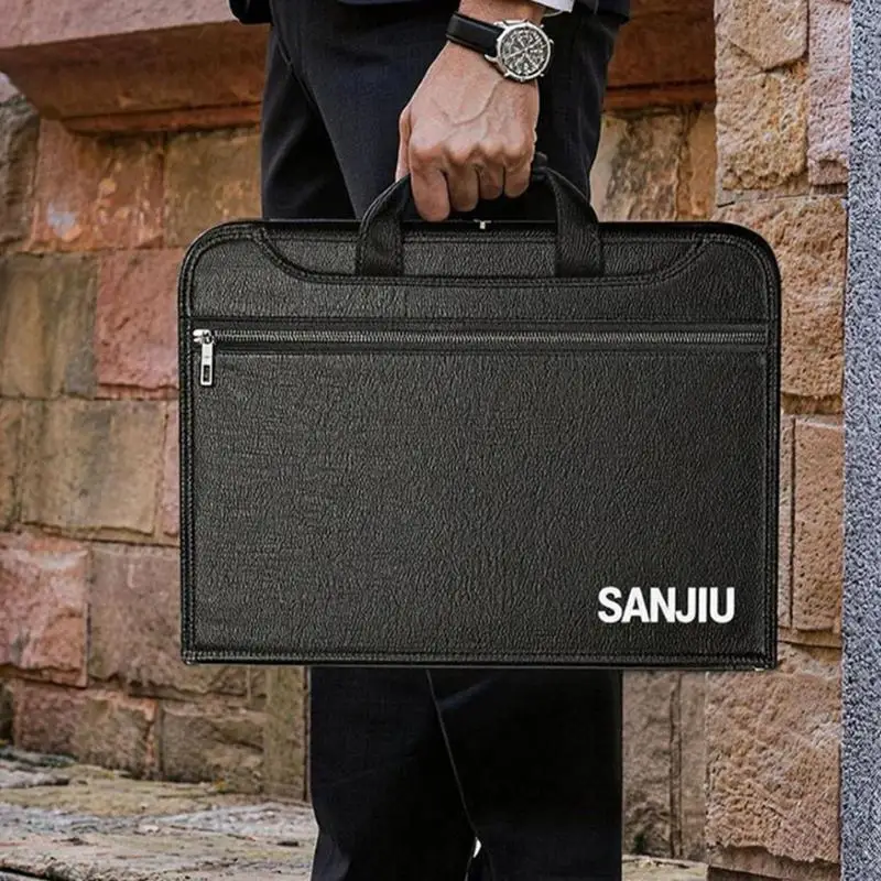 Schwer entflammbare Aktenaufbewahrungstasche mit Sicherheitsverschluss für Dokumente, Pässe und USB-Laufwerke B03E – Detail 2