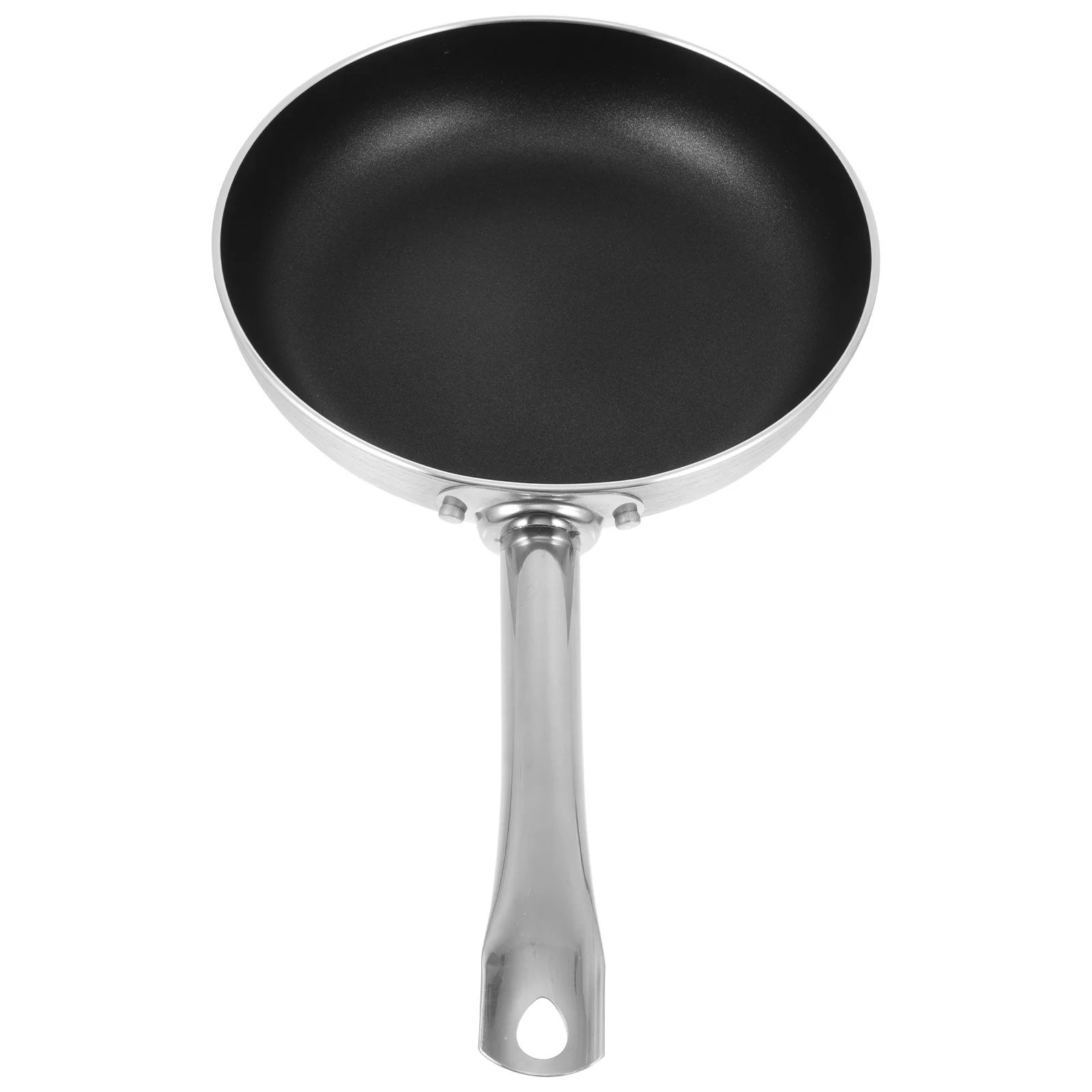 

1 pc Aluminum Alloy Frying Pan Non-Stick Heavy Duty Kitchen Steak Pan Portable Baking Pancake Cookware For Household Restaurant