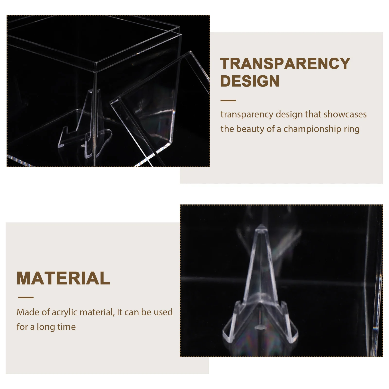 

Ring Display Case Portable Jewelry Box Creative Storage for Rings Bracelets Earrings Household Protection