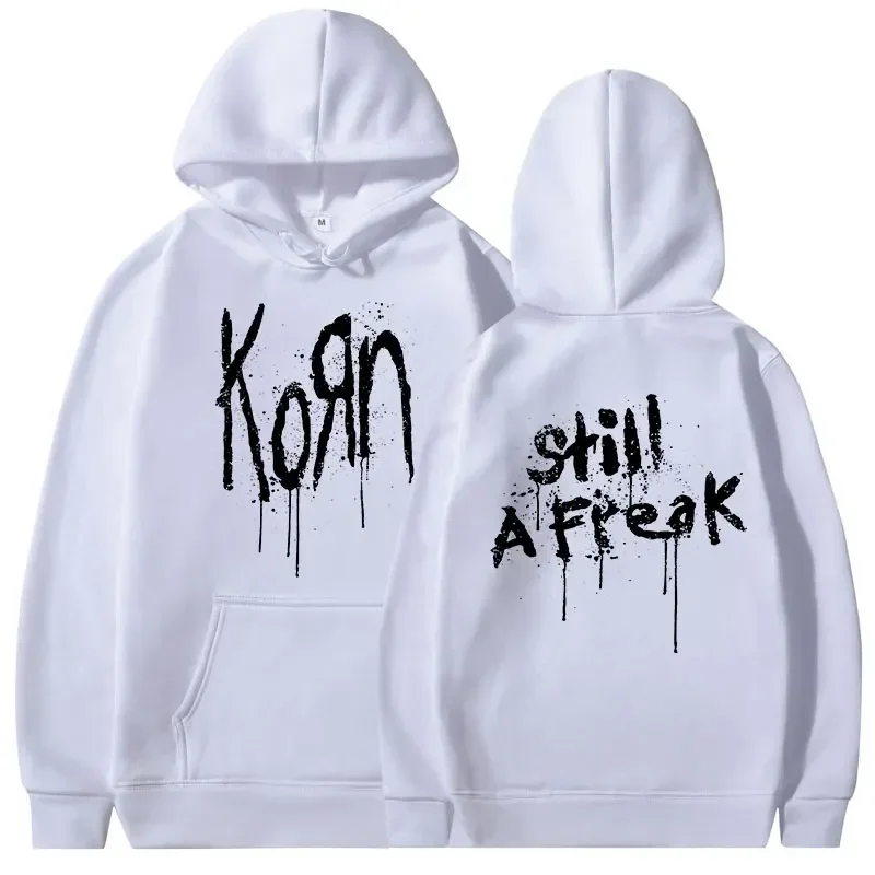 

Men's Vintage Metal Gothic Sweatshirt Punk Hip Hop Hoodies Streetwear Korn Music Concert Rock Band WORLD TOUR Hoodie