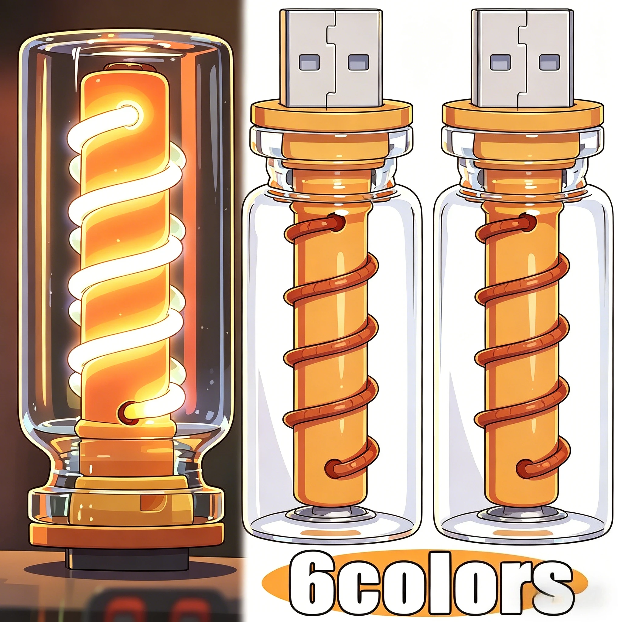 

Автомобильные фонари: Спиральная сенсорная USB-подсветка с эффектом реалистичного пламени, питание от USB, корпус из стекла и АБС-пластика