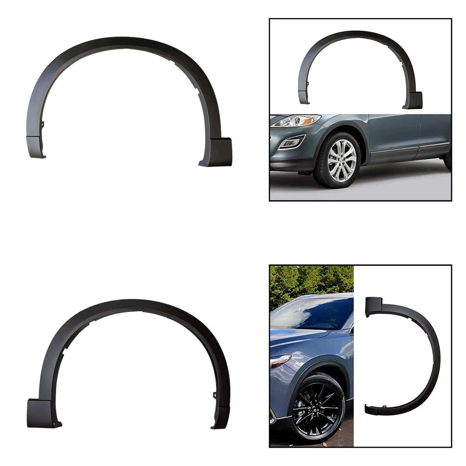 

Front Side Fender Molding Trim Car Wheel Tire Eyebrow Strip High Performance Mudguard Wheel Arch Trim Cover Fender Arch Strip
