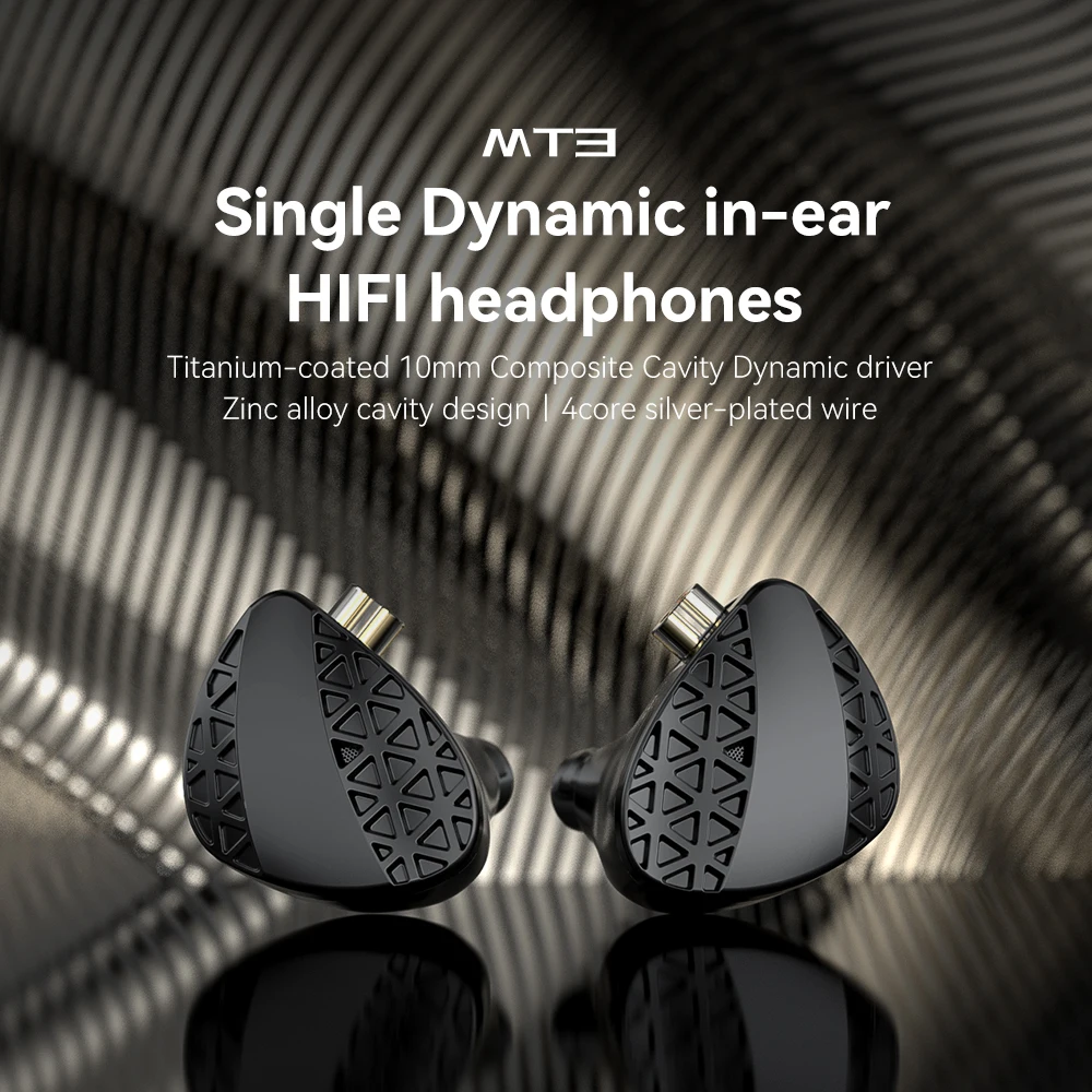 TRN MT3 HiFI 이어폰 10mm 고성능 동적 게임 헤드셋 이어폰 iem TRN XuanwuFor 샤오미