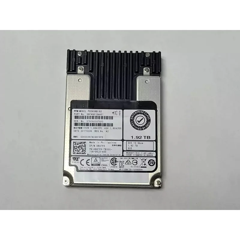

НОВЫЙ Z 0R87FK R87FK для DELL PX04SRB192 1.92ТБ 2.5" SAS 12G RI SSD твердотельный накопитель