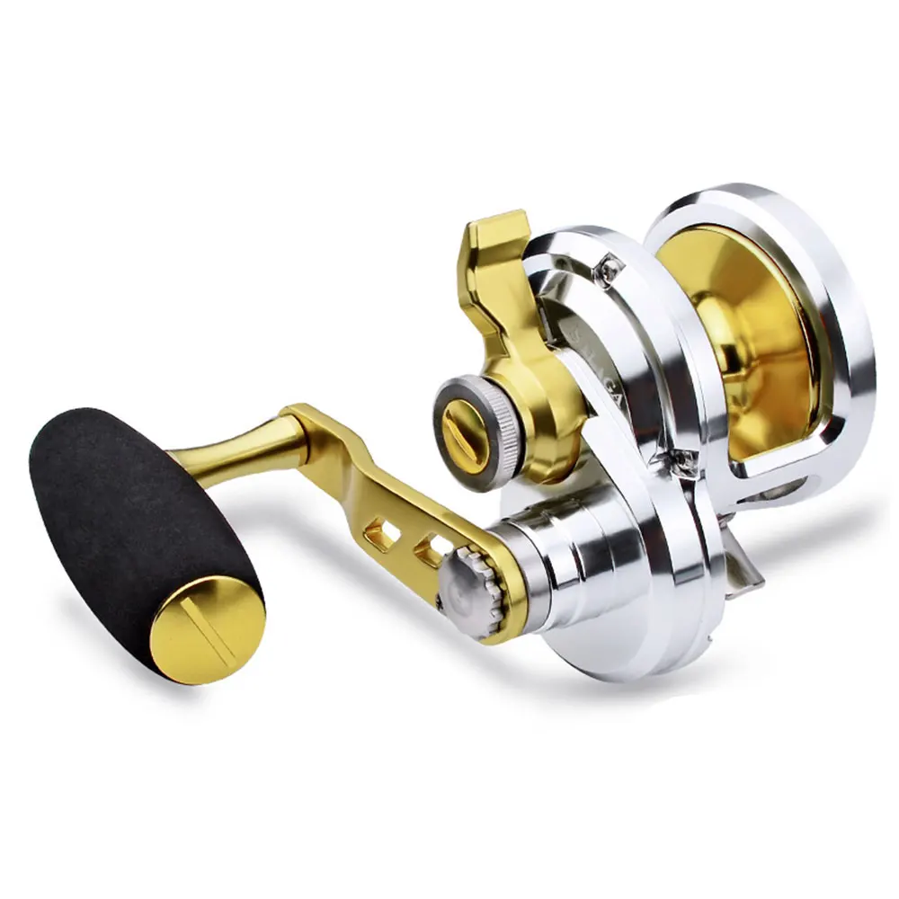 

Катушка для тяжелой морской рыбалки Max Drag 40 кг (88 фунтов), 9+1BB, для глубоководной и океанской джиговой ловли, для крупной дичи