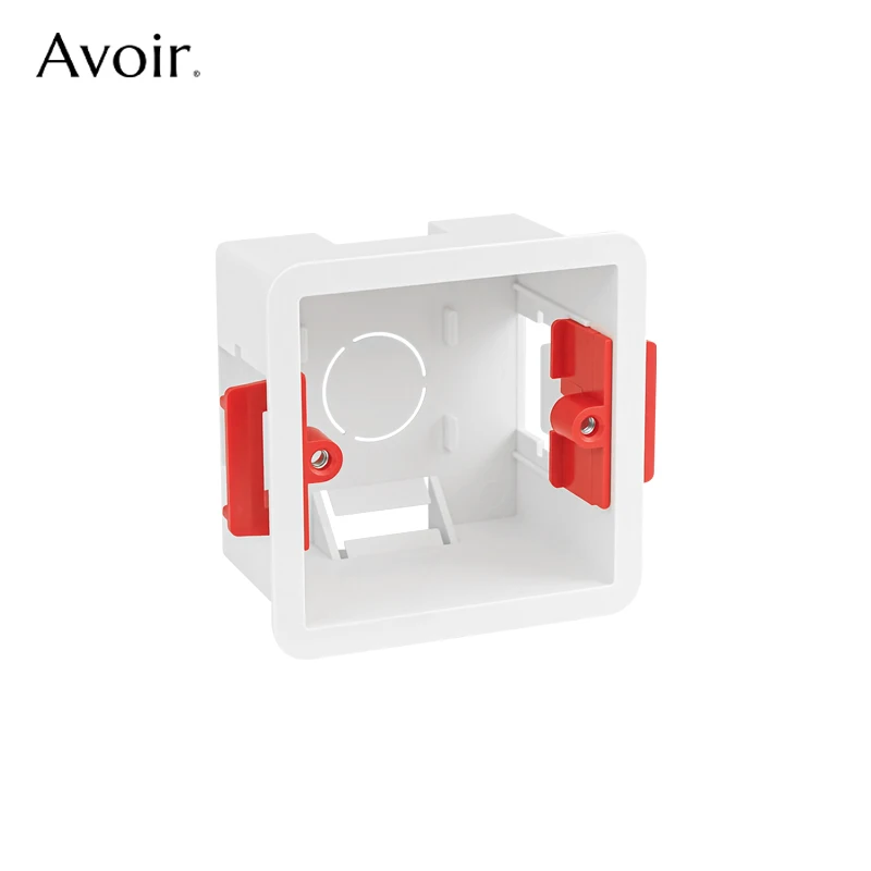 Avoir-Boîte en Plastique pour Plaques de Plâtre et Cloisons Sèches, 35 / 45mm de Profondeur, Prise Électrique et Joli, Doublure Sèche Murale,Boîtes de Montage coffret electrique coffret douille boite