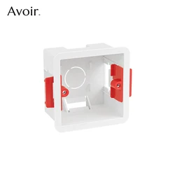 Avoir Plastic Gypsum Board Drywall Box 50mm Depth Electrical Socket And Switch Plasterboard Wall Dry Lining Mounting Boxes