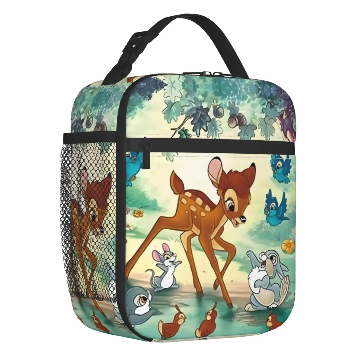 

Многоразовый ланч-бокс Bambi на заказ, водостойкий Kawaii, мультфильм, аниме, термохолодильник, изолированная сумка для обеда, школьная детская студенческая сумка