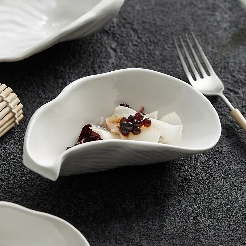 Oyster baking pan Oven microwave dish Shell plate Restaurant speciality Hotel tableware Sashimi plate High-end