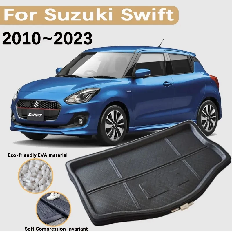 3D EVA Material for Suzuki Swift 2020 Accessories 2010~2023 Hatchback Car Trunk Mats Cargo Trunk Waterproof Carpet Storage Pad