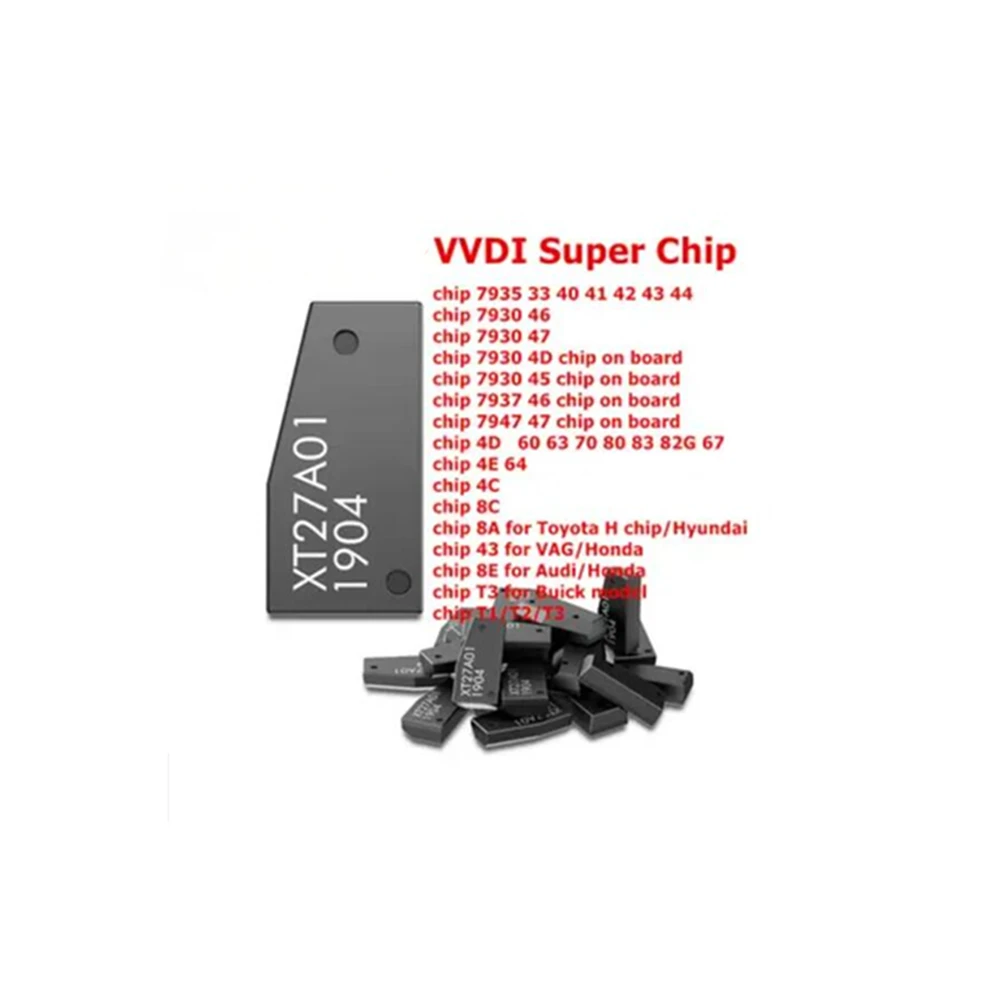 10pcs VVDI XT27 Super Chip XT27A01 XT27A66 Transponder For ID46/40/43/4D/8C/8A/T3/47 For VVDI2 VVDI Mini Key Tool 50pcs