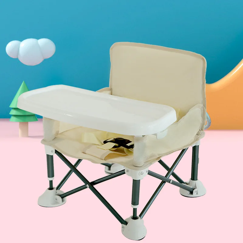 Children's Dining Chair Portable Foldable Dining Chair Baby Table Small Chair Baby Eating Out Folding