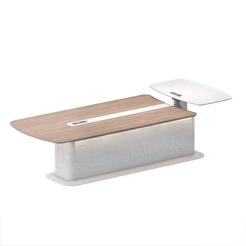 Modern lifting conference table light luxury high-end conference table creativity, office negotiation reception table