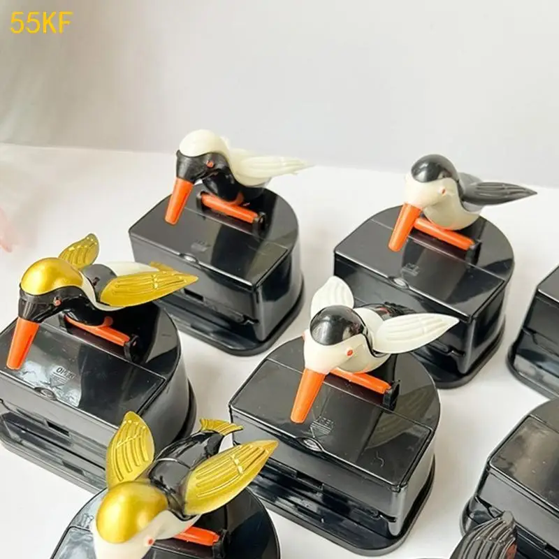 

55KF Push Type Toothpick Dispensers Bird Automatic Toothpick Organizers Box