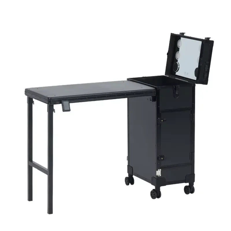 Portable Nail Table Manicure Salon Modern Multifunctional Makeup Trolley Case Nail Desk Table