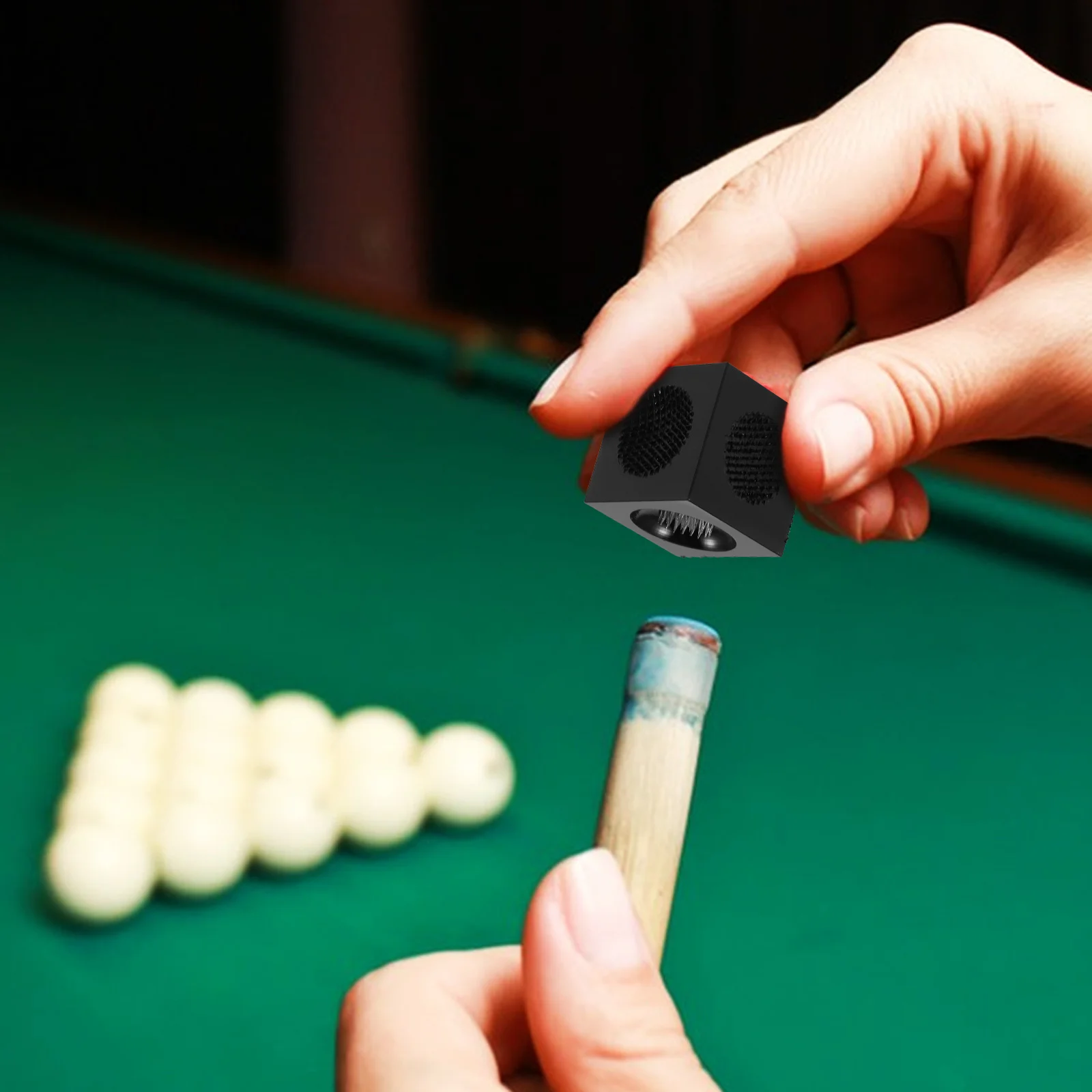 المحمولة البلياردو جديلة تلميح أداة إصلاح مربع المشكل لحمام السباحة السنوكر العظة سبائك الألومنيوم الأسود البلياردو جديلة الملحقات #1