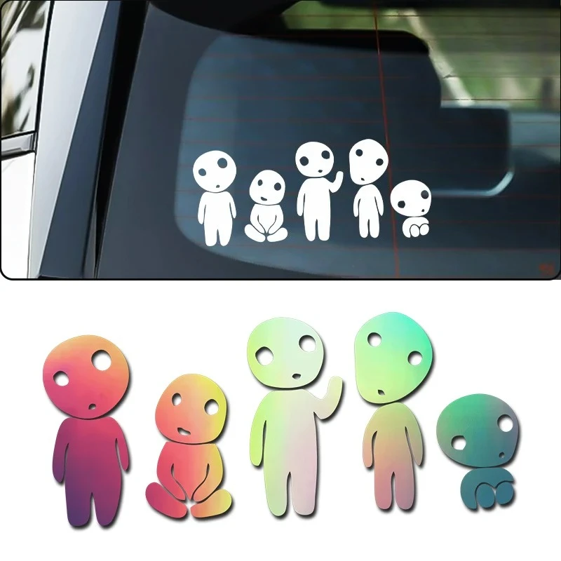 

Creative alien vinyl car stickers colorful bumper decorations for auto and motorcycle