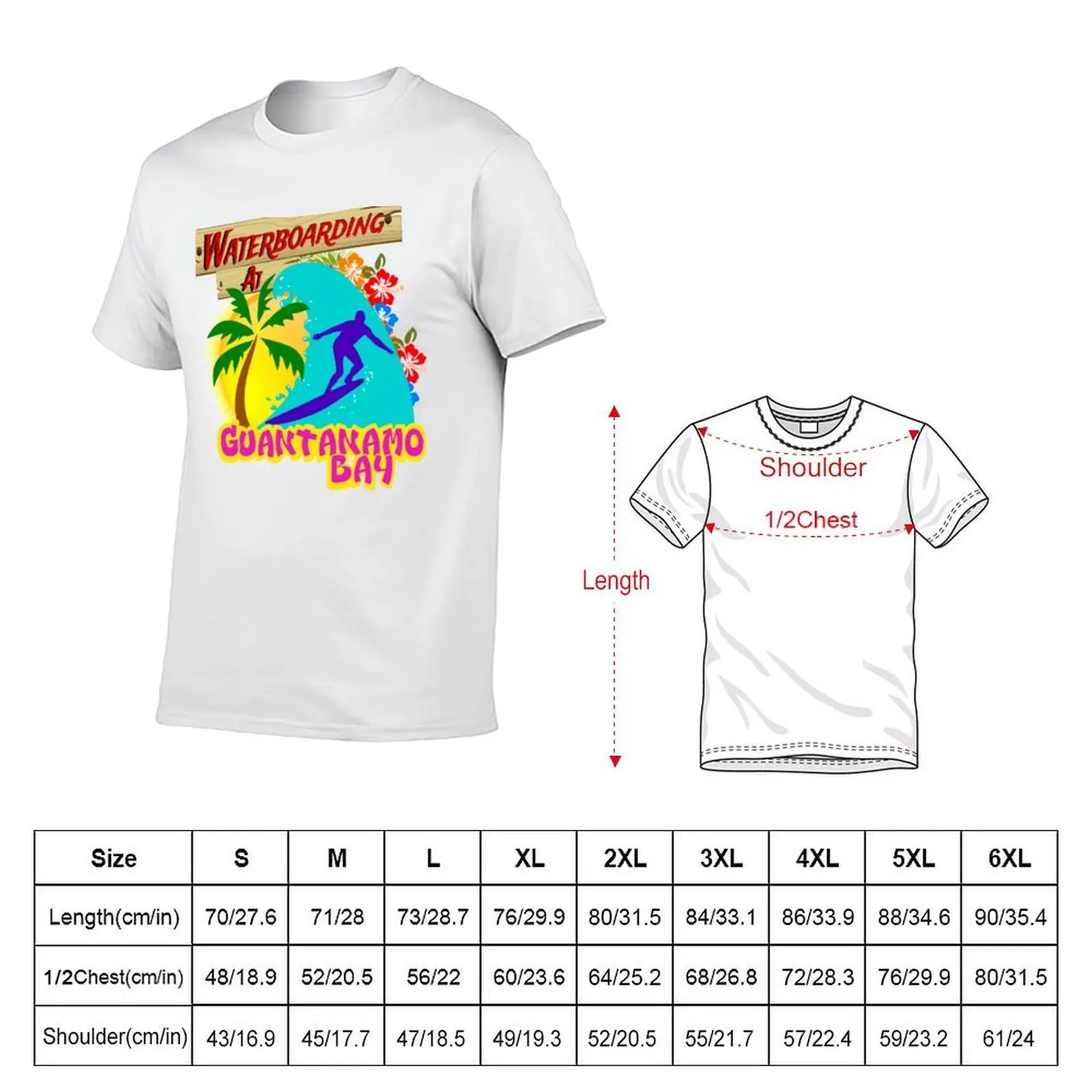 Waterboarding at Guantanamo Bay T-Shirt valentines clothes sublime t shirt for men