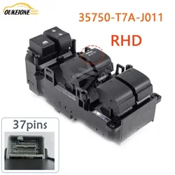 35750-T7A-J011 RHD for Honda Accord Electric Master Power Window Control Switch 37pins Glass Regulator Button Car Accessories