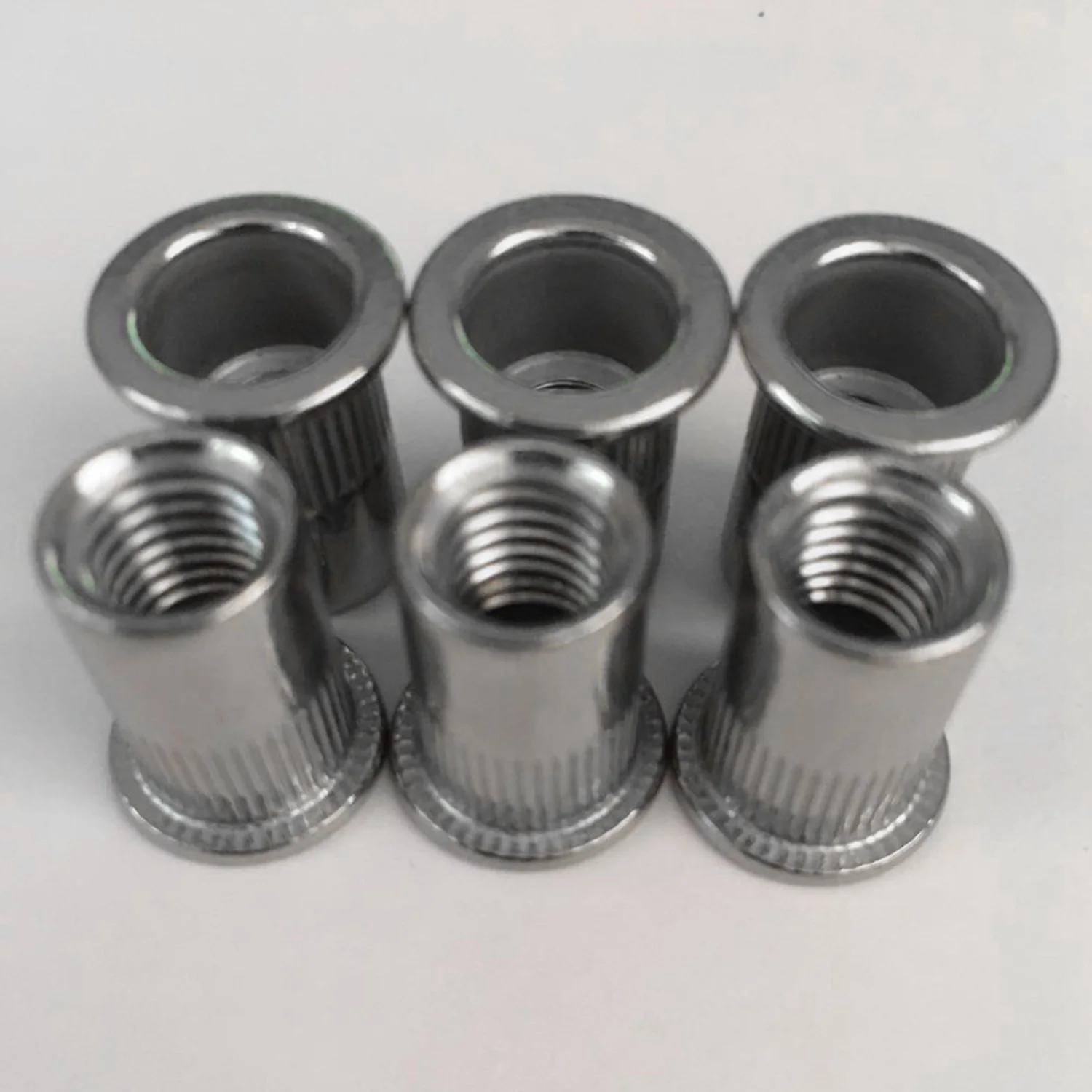 

Hot 30Pcs M8 Rivet Nuts Stainless Steel Threaded Rivet Insert Nuts M8-1.25mm