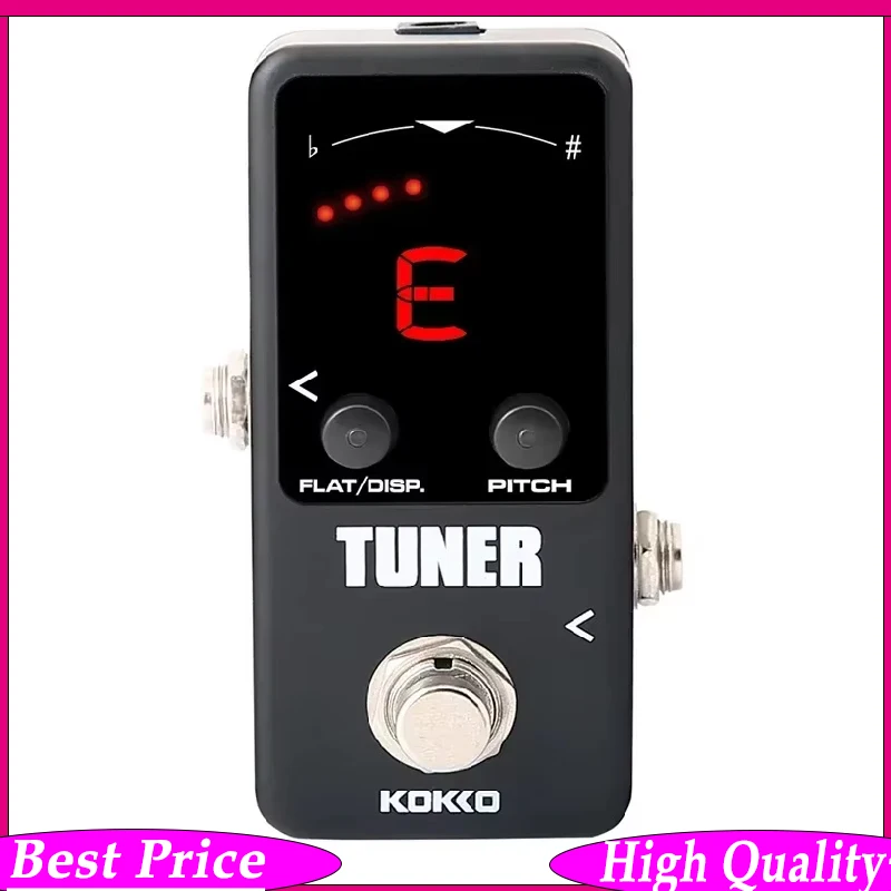 Guitar Effect Pedal Tuner Guitar Pedal Processsor Chromatic Tuner LED Display Musical Instruments Mini Guitar Effector