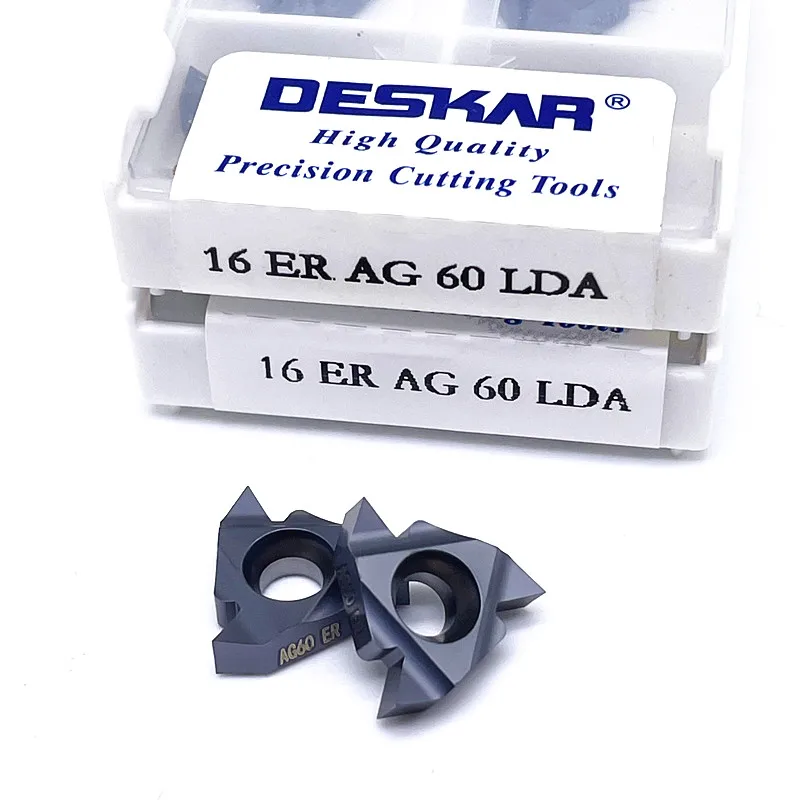 16er ag55 ag60 lda ldc 16ir ag55 ag60 lda ldc carboneto cnc torno lâmina de corte pvd + cvd revestido inserção rosqueada de alta qualidade