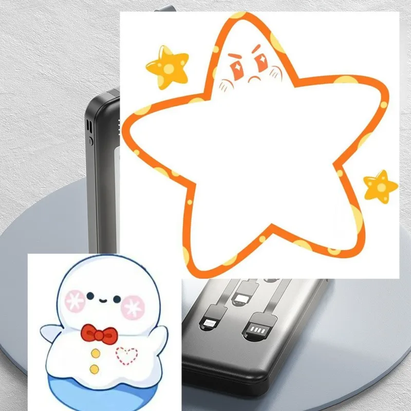 

30000mAh Power Bank with Built in Cable Portable Camping Light Fast Charging