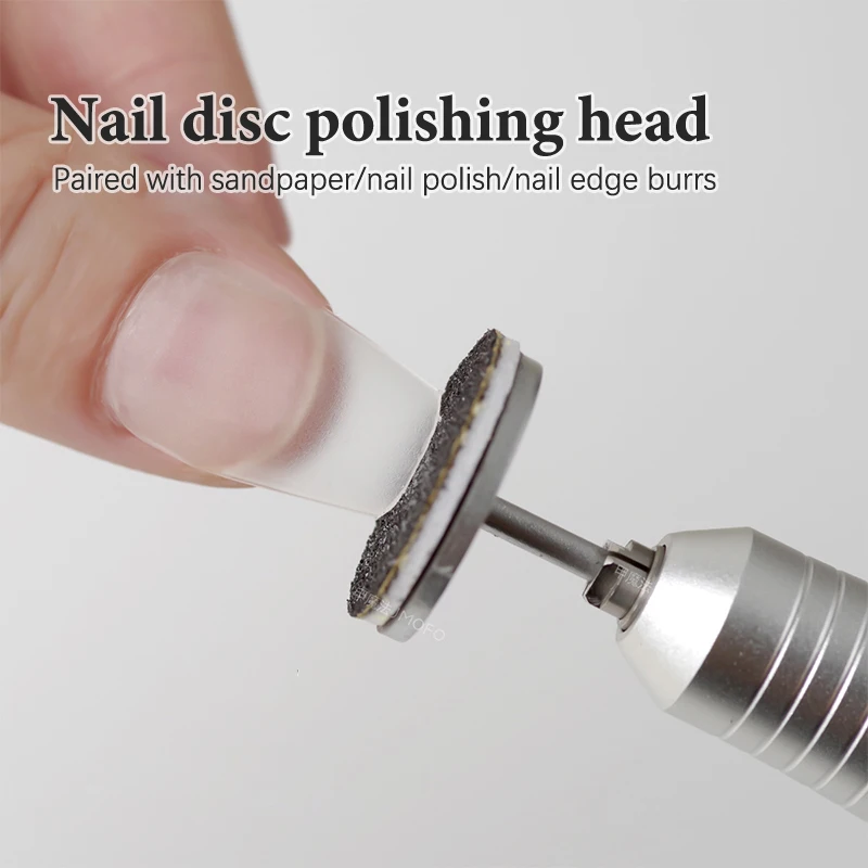 Rvs Schuurpapier Disc 3/32 "Ronde Metalen Schijf Nail Boren Accessoires Schuurpapier Doorn 15mm 20mm 25mm