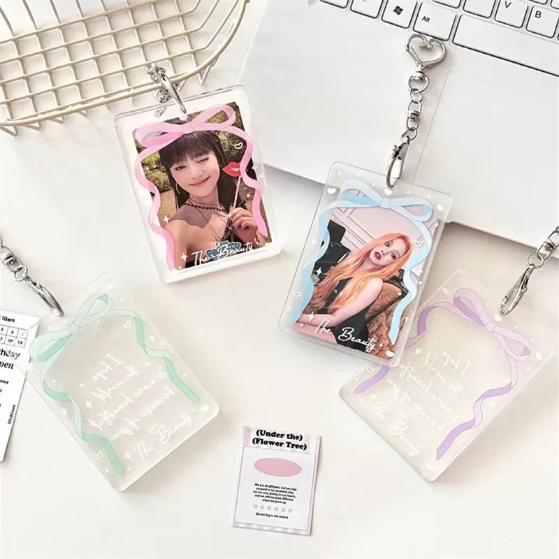 Kpop Card Acrylic Hard Card Holder Idol Collection Card Postcard Album Photo Decorative Pendant Lomo Card Card Holder