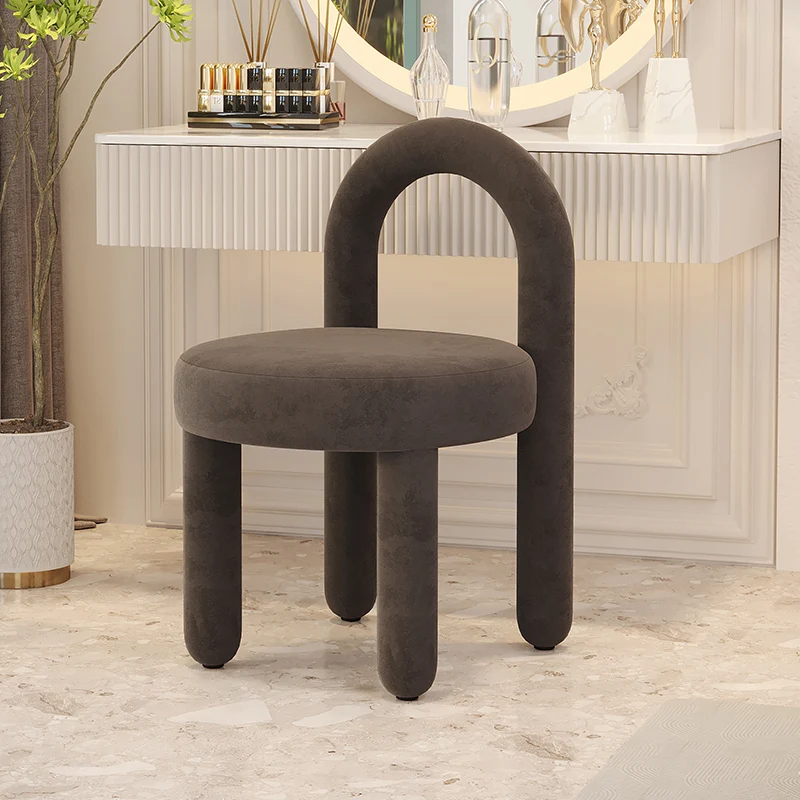 Luxury Cashmere Makeup Chairs,Living Room,Floor Sofa Chair,Bedroom Vanity,Desk Stools,Home Furniture,Relax Stool Customized