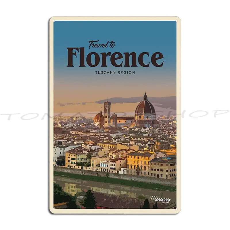 Florence Metal Plaque Club Living Room Funny Wall Decor Designs Tin Sign Poster