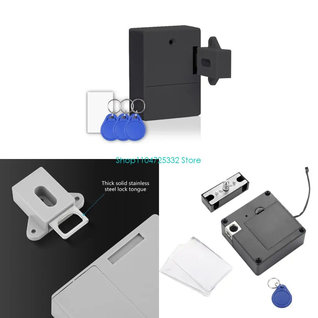 

P5EA Card Cabinet Lock, Card Drawer Electronic Lock Support Phone Unlocking Prevent Theft or Children from Touching