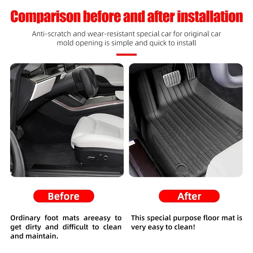 Custom New Arrivals Car Floor Mat For Changan Deepal G318 2024 Custom TPE 3D Car Mats Waterproof Non-slip Carpet Car Foot Mat