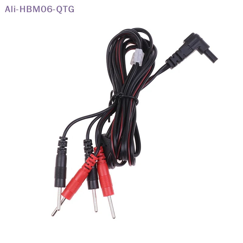 1Pc 2.35mm New Electrotherapy Electrode Lead Electric Shock Wires Cable For Massager Connection Cable Massage And Relaxation