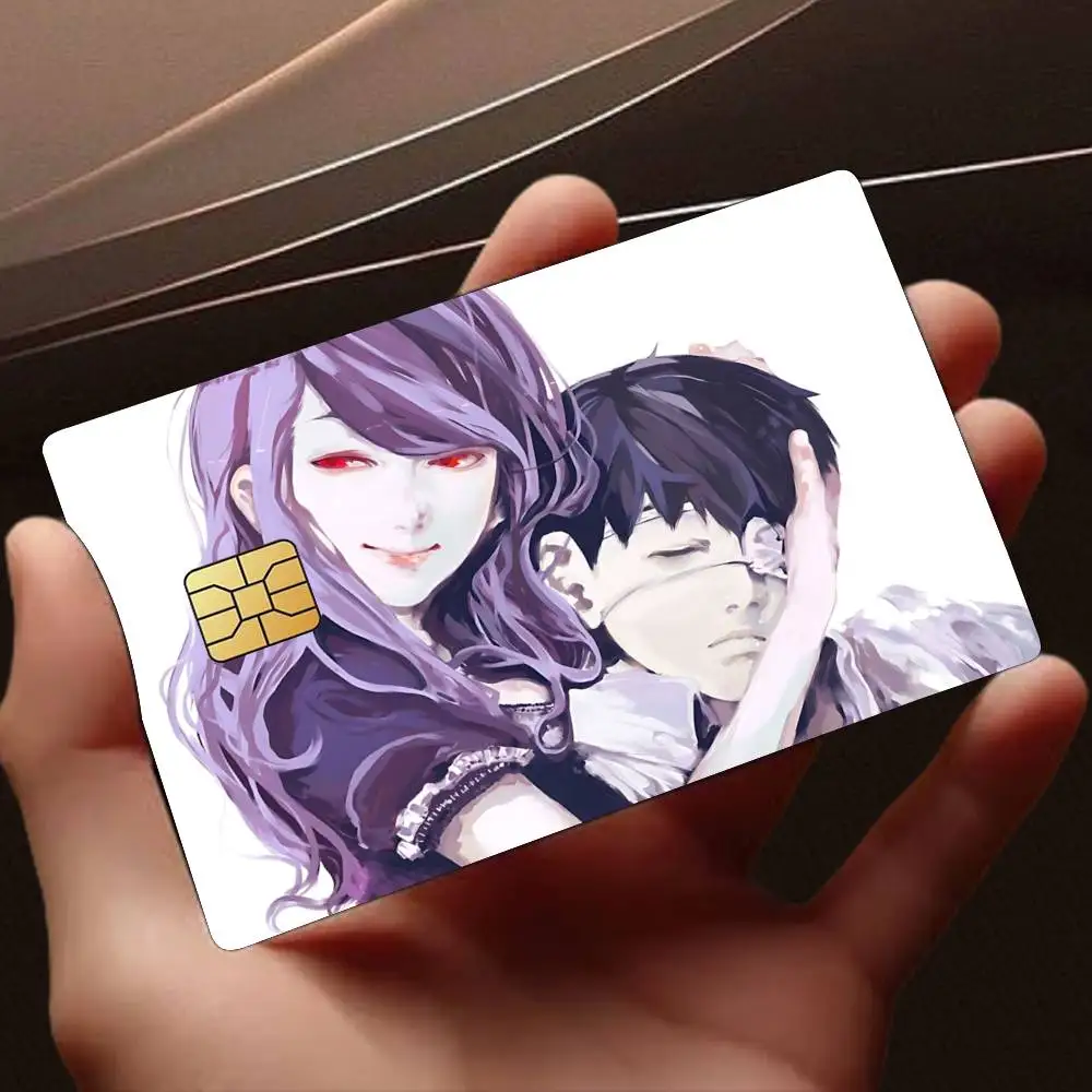Kaneki Blood Anime T-Tokyo Ghoul Card Stickers for Bank Access Protective Waterproof Film Cover Sticker Gift