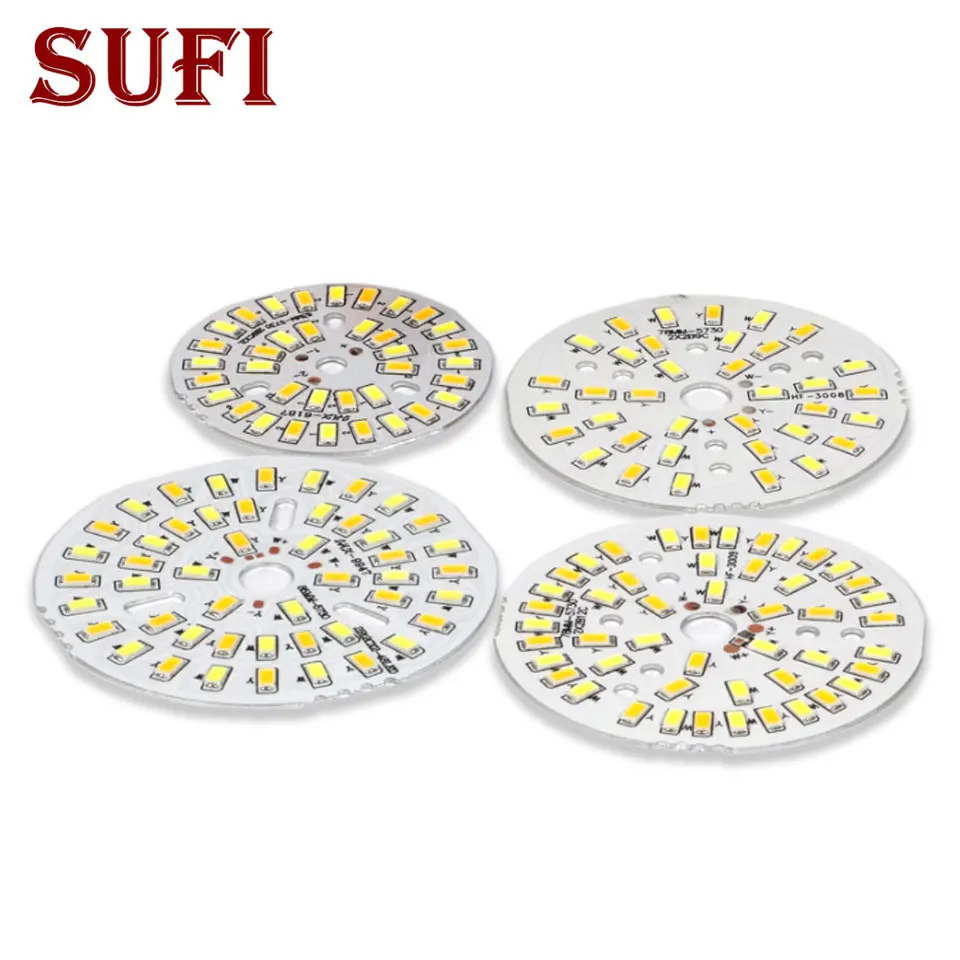 LED Bead Ceiling Lamp Renovation Lamp Board Circular Dual Color Dimming Bulb 3W 5W 7W 9W 12W 18W 24W Down Lamp SMD Light Source