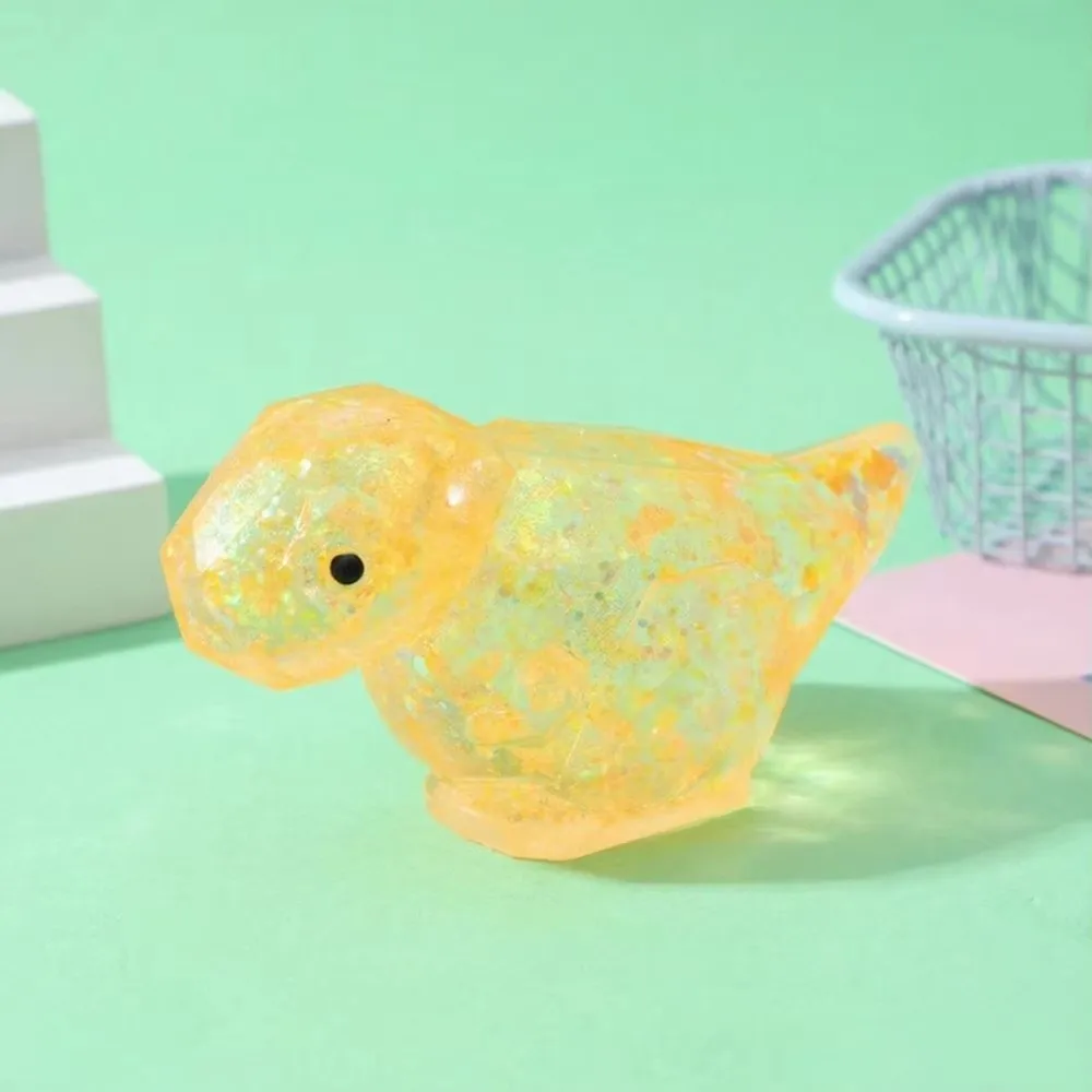 Glitter Squishy Stress Glitter Soothing Texture Slow Rebound Dinosaur Squishy Sugar Filled Stress Relief Sensory