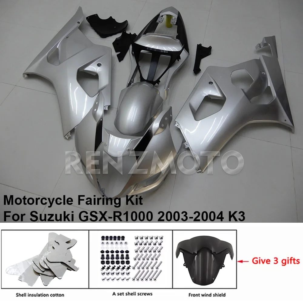 

Motorcycle Set Body Kit Fairing For Suzuki GSX-R1000 2003-2004 K3 K4 GSXR 1000 Plastic Guard Plate Accessories Shell S1003-126a