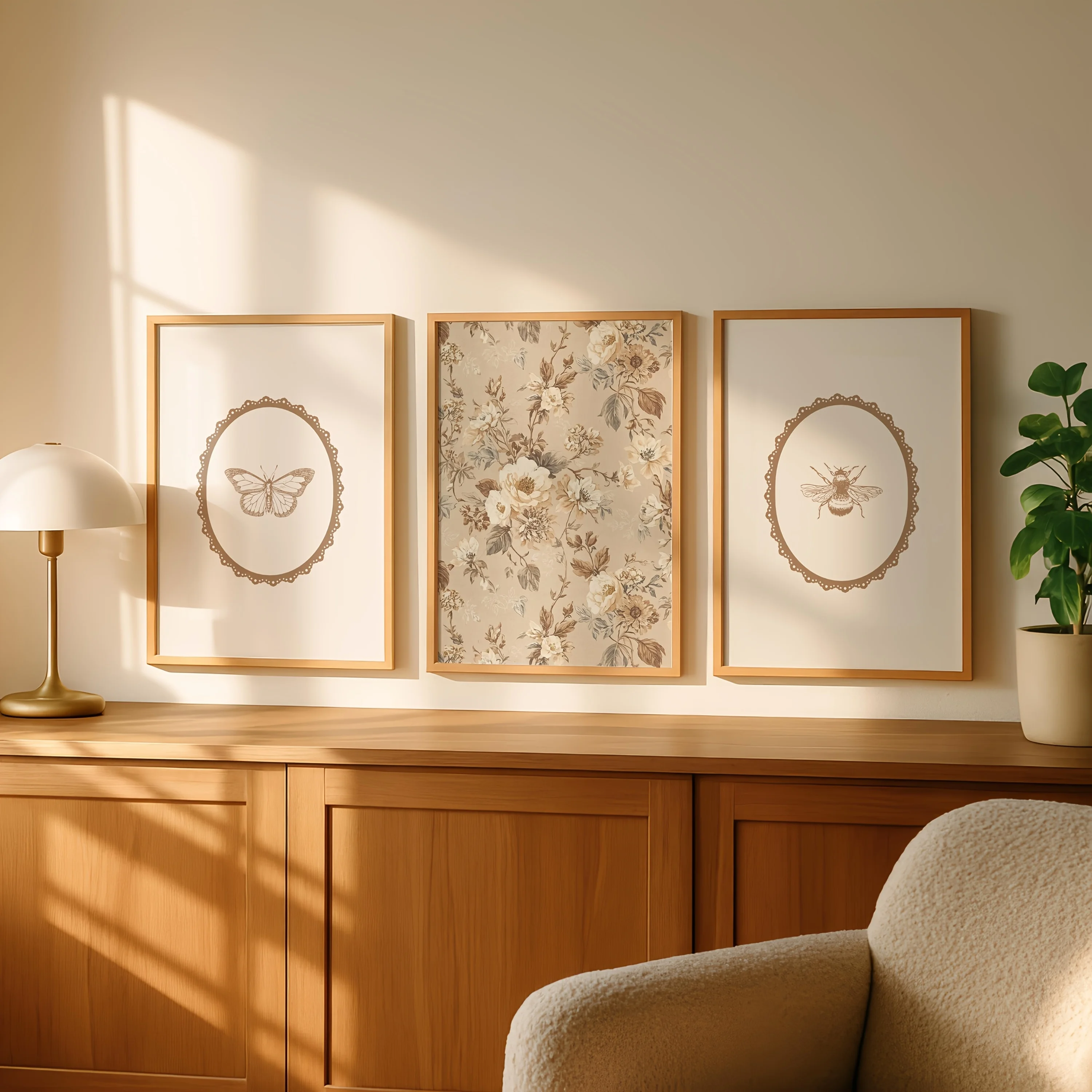 Canvas Poster Set Modern Art V - Art Craft Butterfly 评论和价格