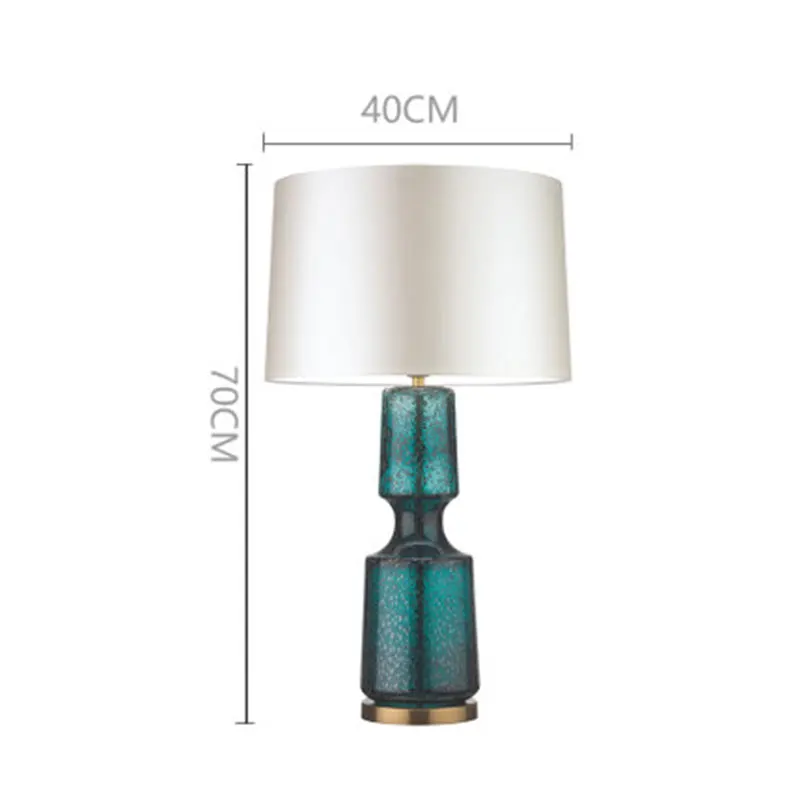 Minimalistische decoratieve staande lamp Retro Bedlamp Antiek Glazen tafellamp Woonkamer slaapkamer villa hotel design Bedlamp