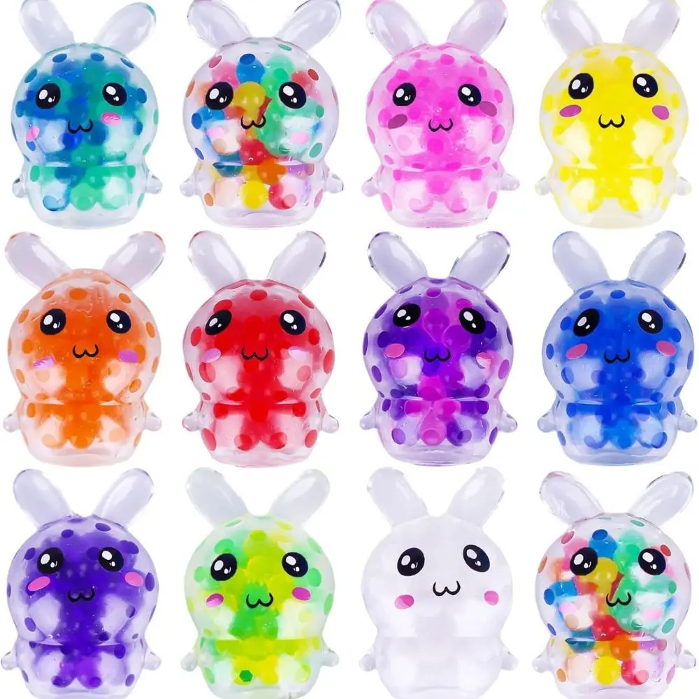 Lapin Squishy mignon à presser, Mini lapin anti-Stress, pincement, jouet doux, cadeau de pâques