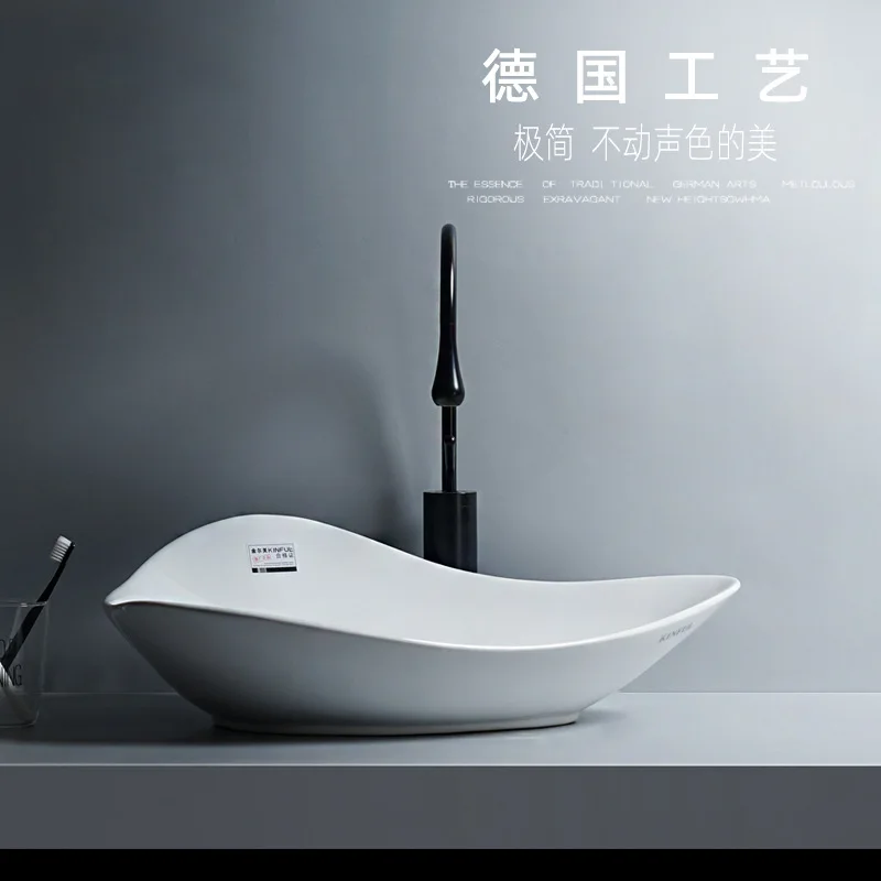 

Creative ceramic art basin, basin on the table, wash basin, bathroom, washbasin, hotel personalized countertop basin, pool singl