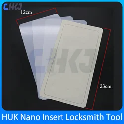 CHKJ 23*12CM 23*8CM HUK Wide Nano Insert Locksmith Tools lastic-Steel Insert Sheet for Nano Doors P Joggling Toughness Bypass