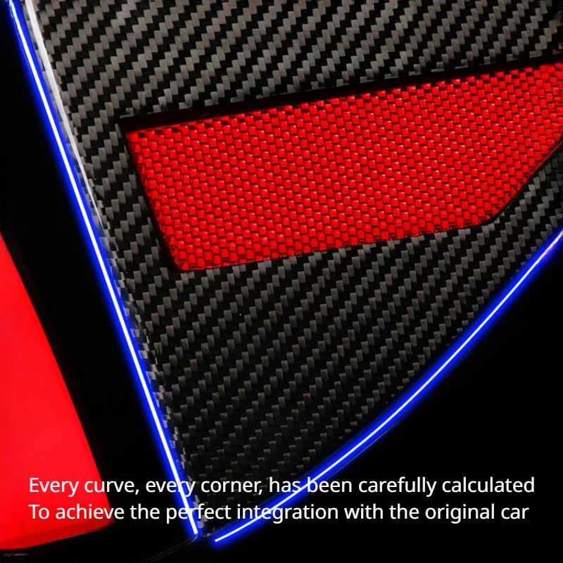 Real Carbon Fiber Charging Cover Protection Cover for Tesla New Model 3/3+ Highland 2024 Charging Protect Case Shell Decoration