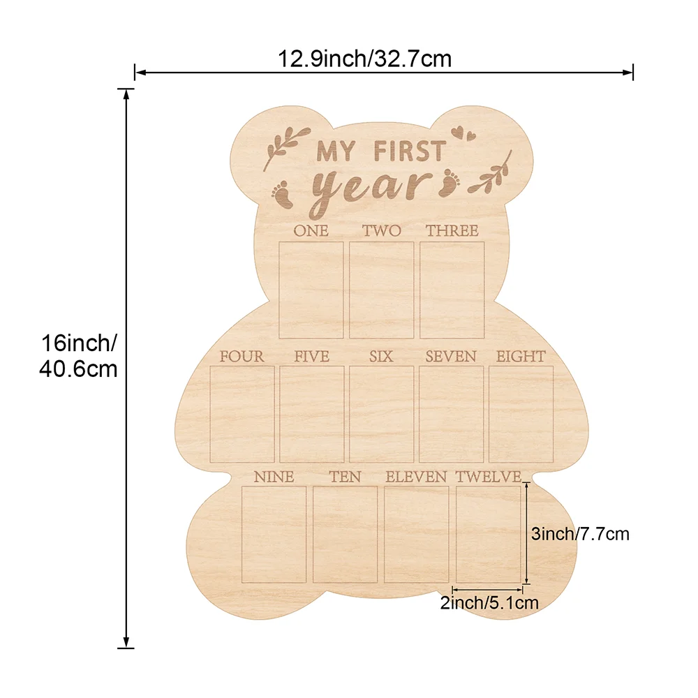 My First Year Photo Display Wo - Frame Display Wood ulasan dan harga